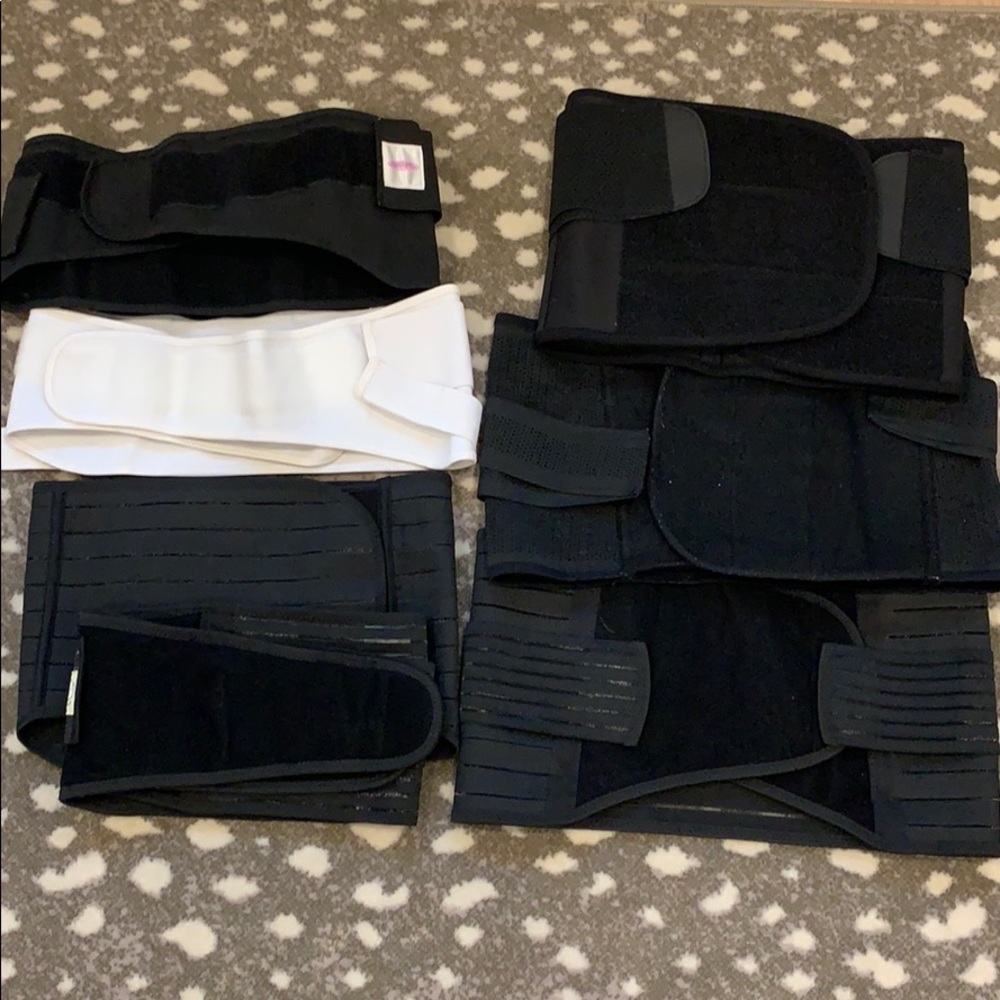 Set of 7 Belly Bandit Type Post Partum Belly Wraps